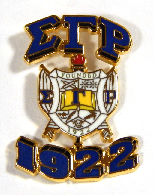 Sigma Gamma Rho Sorority 3D 1922 Lapel Pin - FO